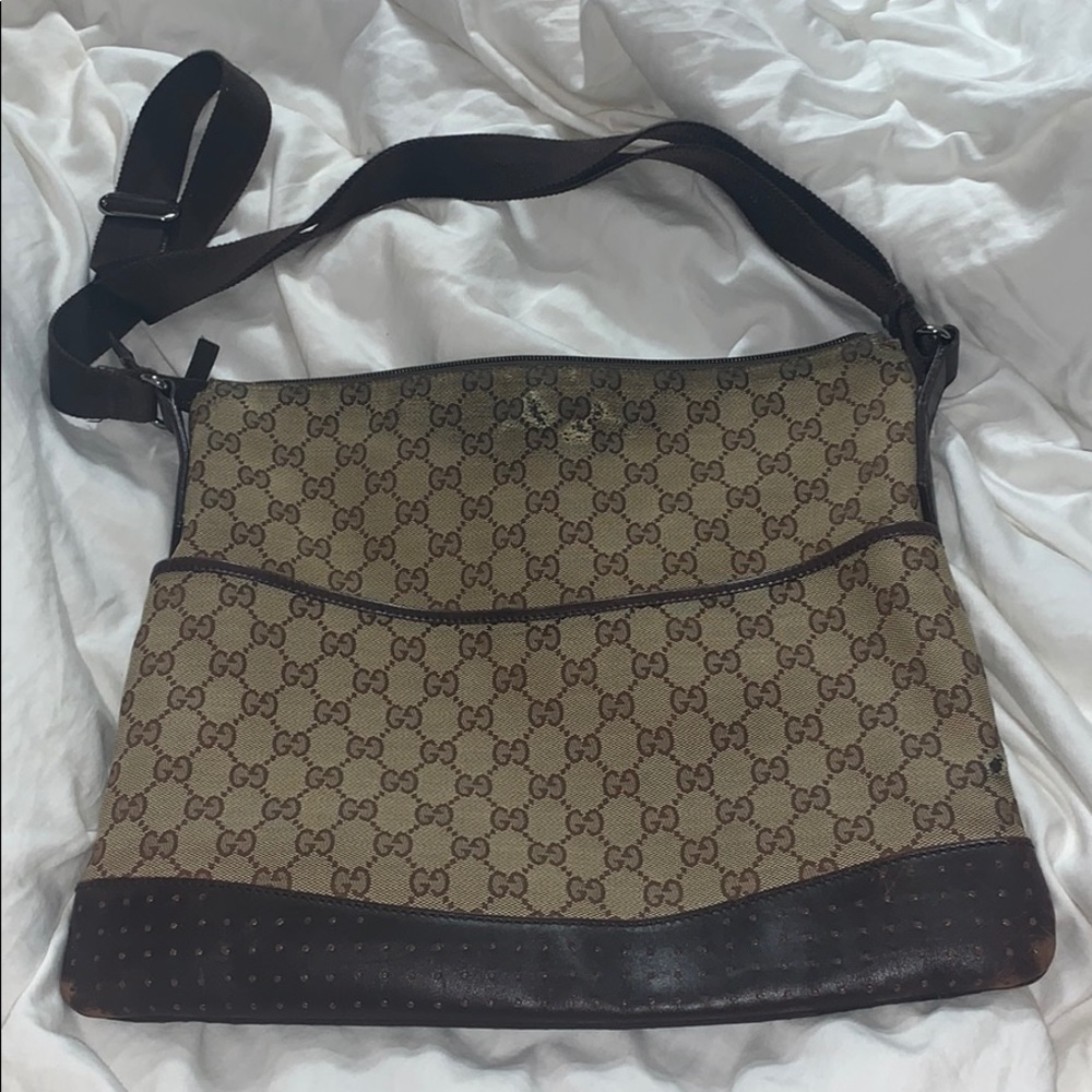 Vintage Gucci bag with slight tears (aka loved)